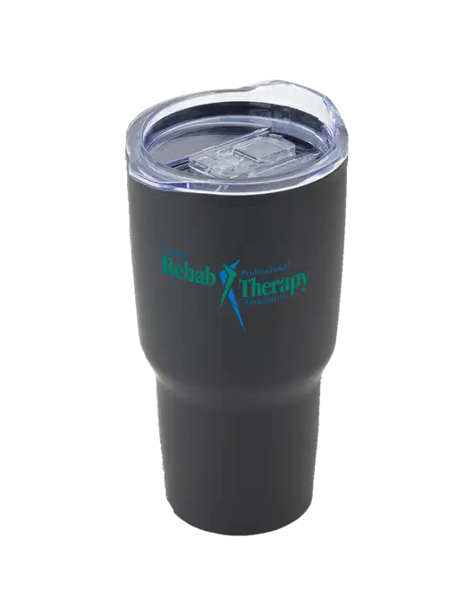 Odyssey Black 30 oz Travel Tumbler w/Sports Rehab Logo
