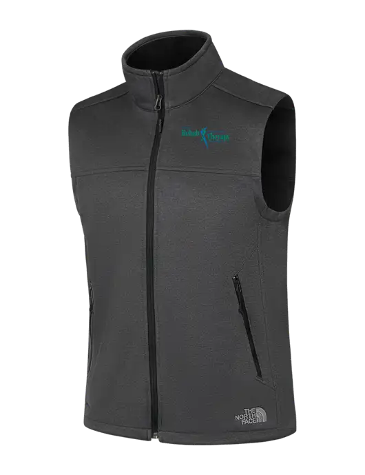 North Face Dark Grey Heather Ridgewall Soft Shell Vest w/Sports Rehab Logo
