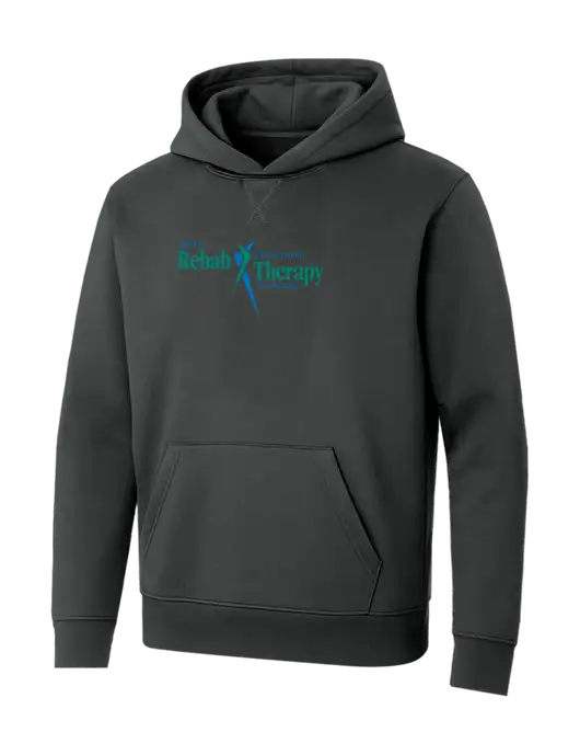 Allmade Charcoal Grey Organic French Terry Pullover Hoodie w/Sports Rehab Logo