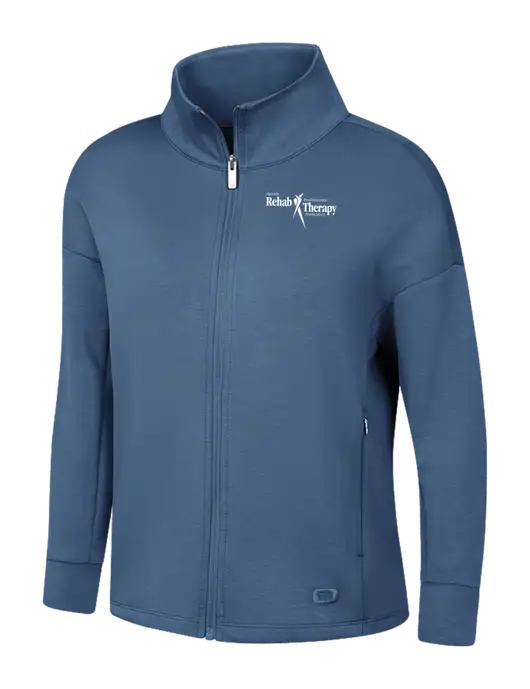 OGIO Womens Light Slate Blue Transcend Full-Zip w/Sports Rehab Logo