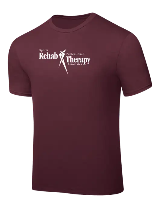Maroon PosiCharge Competitor Tee w/Sports Rehab Logo
