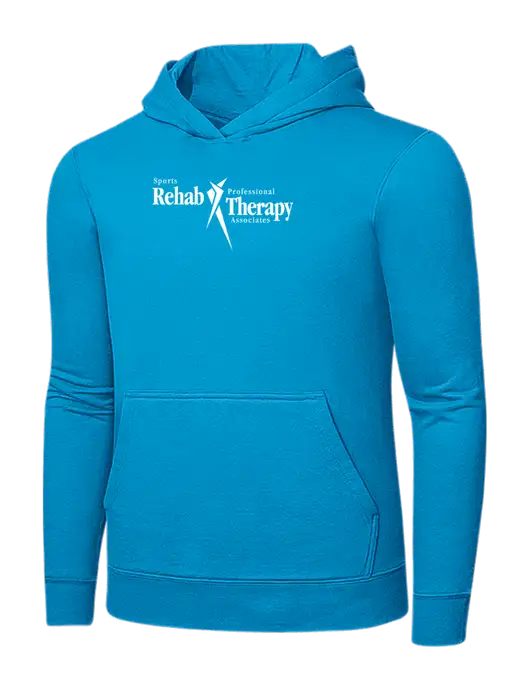 Sapphire 7.8 oz Ring Spun Hooded Sweatshirt w/Sports Rehab Logo