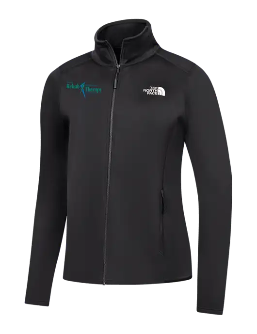 The North Face Womens Black Skyline Full-Zip Fleece Jacket w/Sports Rehab Logo