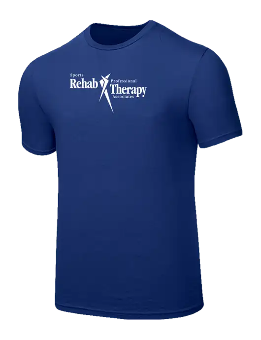Seriously Soft Dark Royal T-Shirt w/Sports Rehab Logo