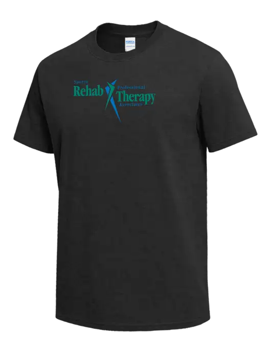 Dark Grey Heather Heavyweight 6.1 oz T-Shirt w/Sports Rehab Logo