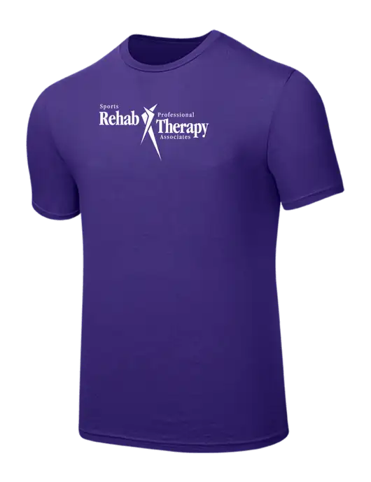 Seriously Soft Purple T-Shirt w/Sports Rehab Logo