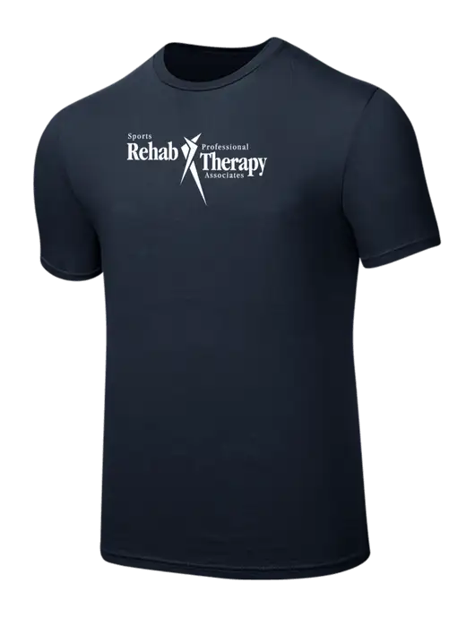 Seriously Soft Navy T-Shirt w/Sports Rehab Logo