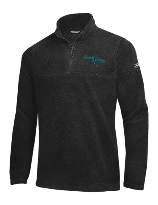 Columbia Black Steens Mountain Fleece 1/2 Zip Pullover w/Sports Rehab Logo