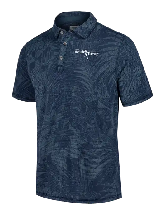 Tommy Bahama Navy Santiago Paradise Polo w/Sports Rehab Logo