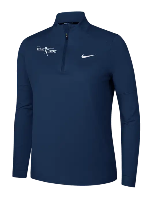 Nike Dark Navy Womens Dri-FIT Element 1/2-Zip Pullover w/Sports Rehab Logo