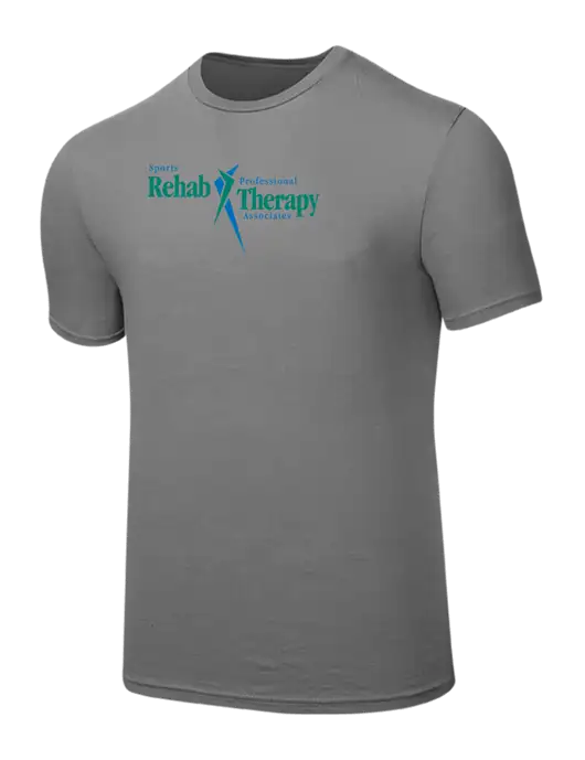 Seriously Soft Medium Grey T-Shirt w/Sports Rehab Logo