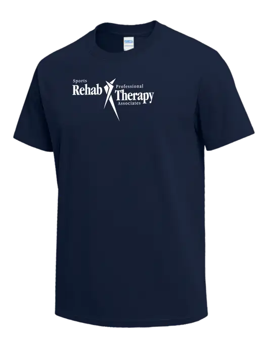 Navy Heavyweight 6.1 oz T-Shirt w/Sports Rehab Logo