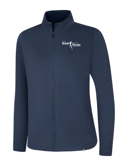 TravisMathew Womens Navy Coveside Full-Zip w/Sports Rehab Logo