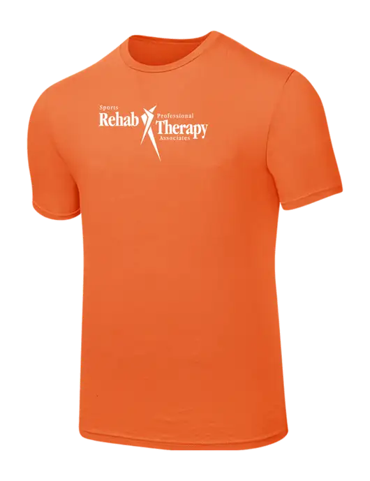 Seriously Soft Orange T-Shirt w/Sports Rehab Logo