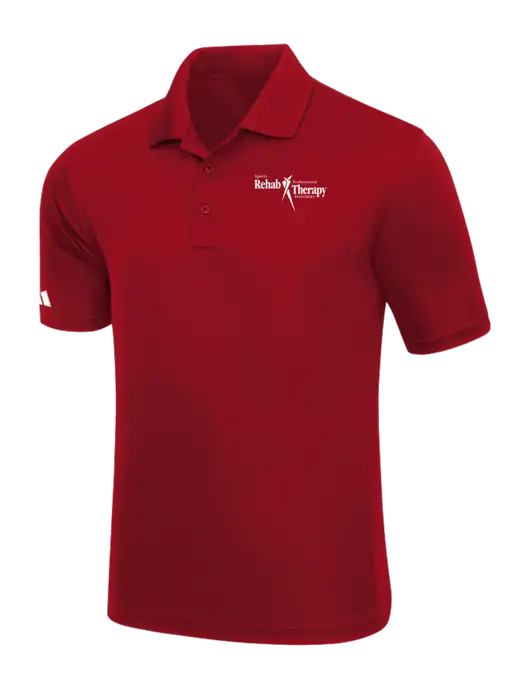 Adidas Red Basic Sport Polo w/Sports Rehab Logo