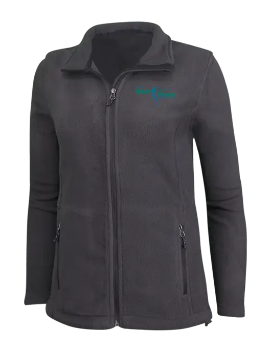 Womens Fleece Dark Grey Jacket w/Sports Rehab Logo