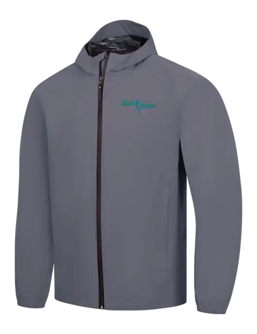 Dark Grey Essential Rain Jacket w/Sports Rehab Logo