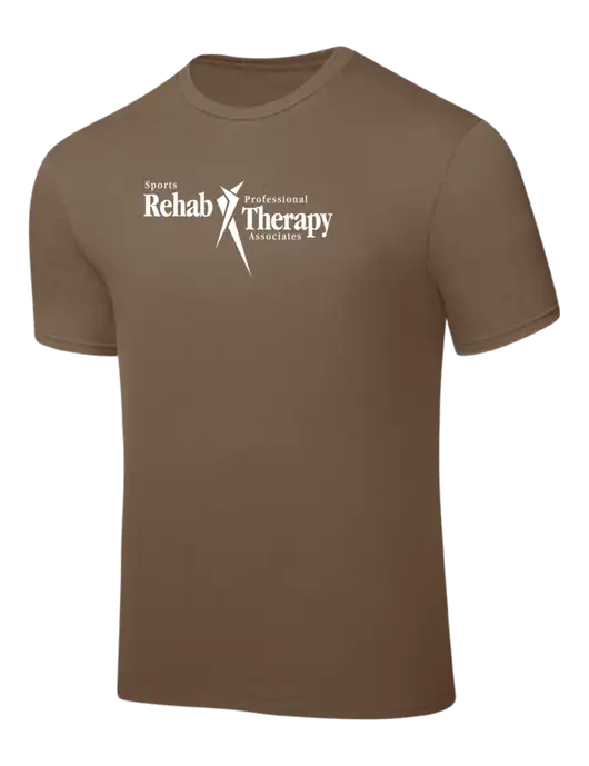 Light Brown PosiCharge Competitor Tee w/Sports Rehab Logo