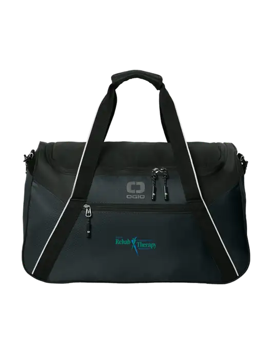 OGIO Black Inception Duffel w/Sports Rehab Logo