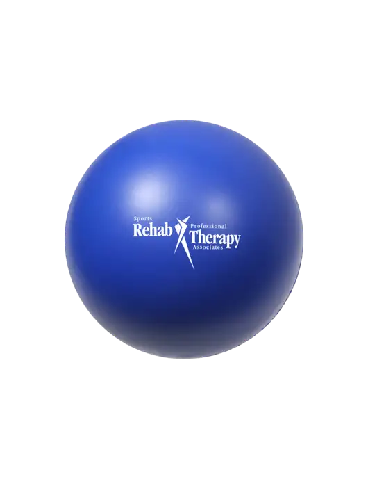 Dark Royal Blue Stress Reliever Ball w/Sports Rehab Logo