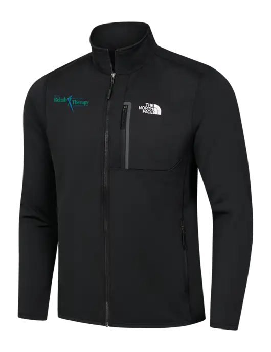 North Face Black Skyline Full-Zip Fleece Jacket w/Sports Rehab Logo