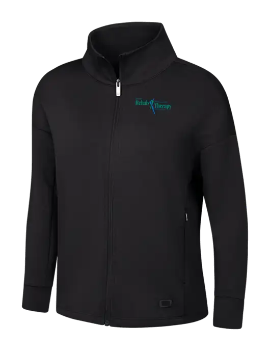 OGIO Womens Black Transcend Full-Zip w/Sports Rehab Logo