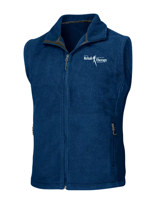 Navy Fleece Vest w/Sports Rehab Logo