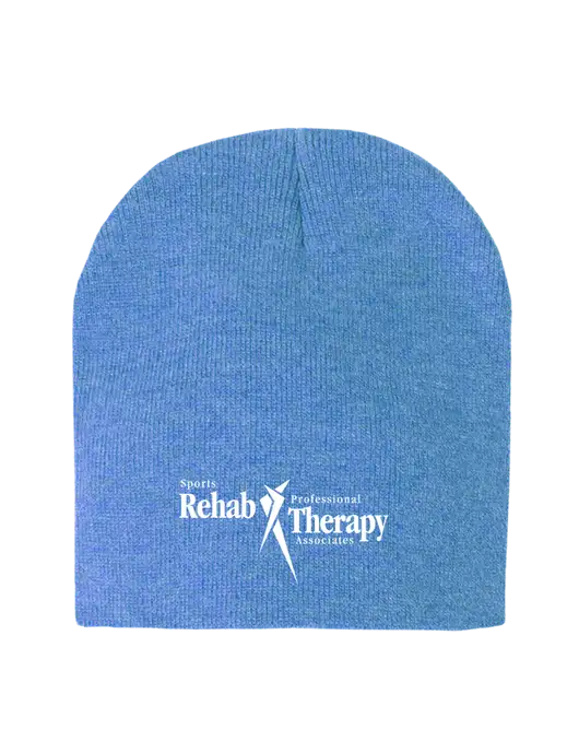 Royal Heather Element Knit Beanie w/Sports Rehab Logo