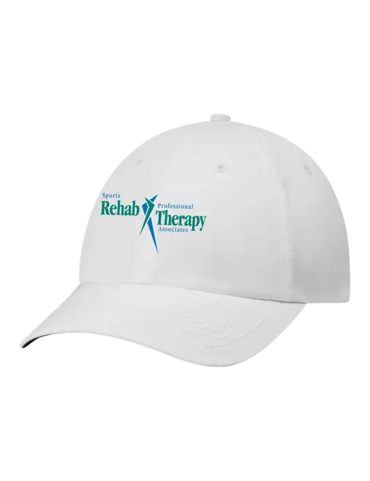 Richardson Relaxed Performance Lite White Cap w/Sports Rehab Logo