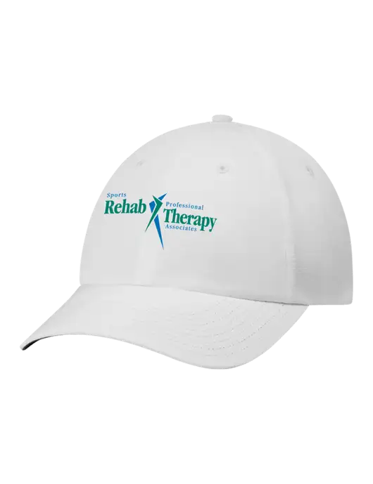 Richardson Relaxed Performance Lite White Cap w/Sports Rehab Logo