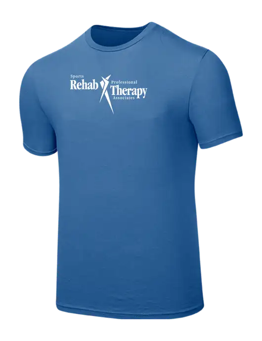 Seriously Soft Light Navy T-Shirt w/Sports Rehab Logo