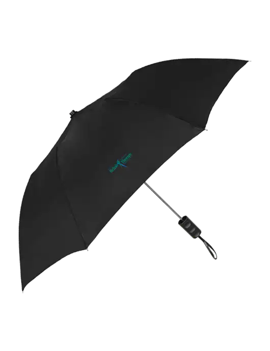Black 42" Folding Umbrella  w/Sports Rehab Logo