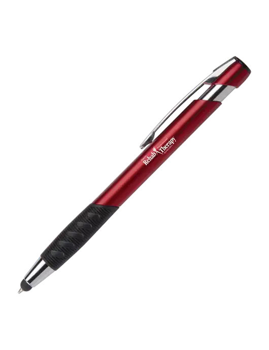 Alize Red Stylus Black Ink Pen w/Sports Rehab Logo