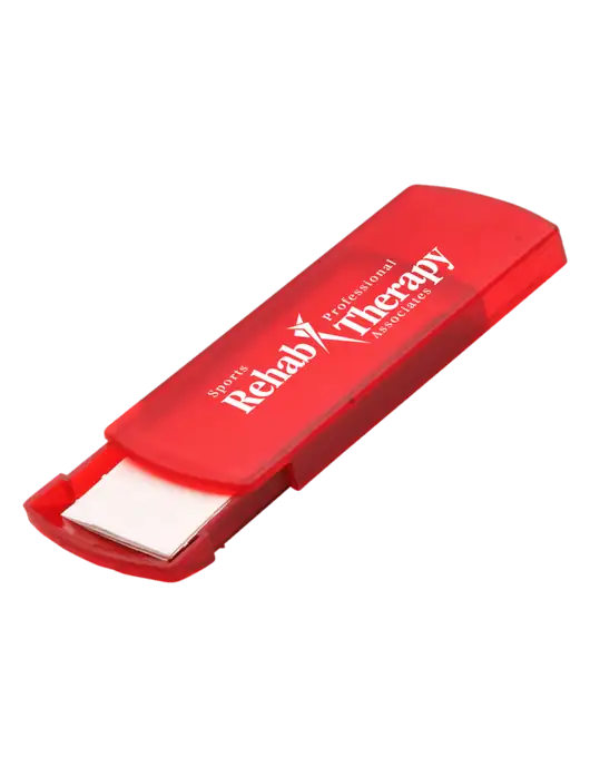 Slide Right Red Bandage Dispenser w/Sports Rehab Logo