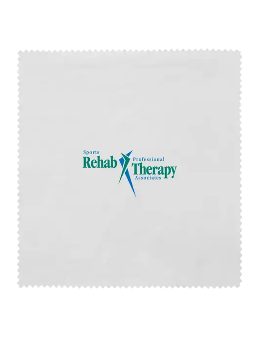Microfiber Cleaning Cloth, 6 x 6 w/Sports Rehab Logo