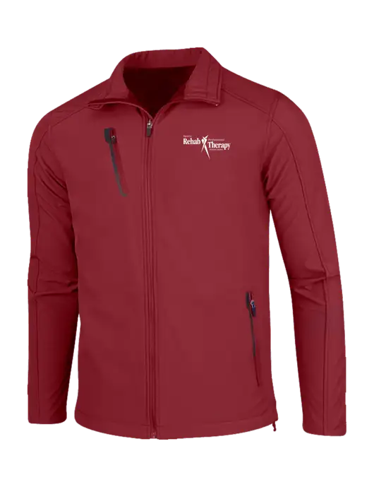 Dark Cardinal Welded Softshell Jacket w/Sports Rehab Logo