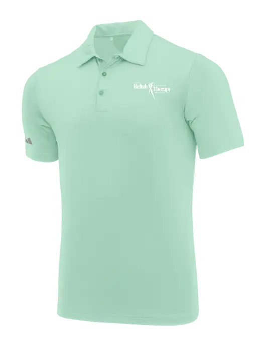 Adidas Very Light Green Ultimate Solid Polo w/Sports Rehab Logo