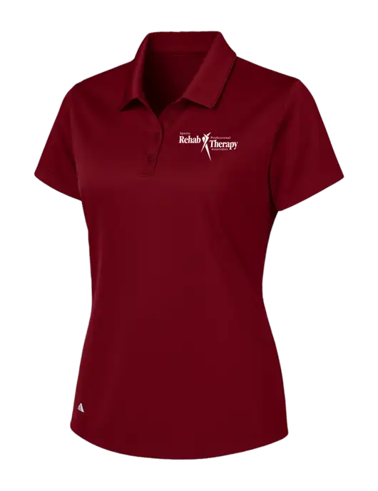Adidas Maroon Womens Basic Sport Polo w/Sports Rehab Logo