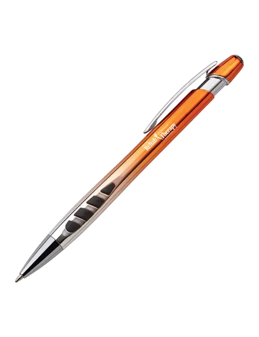 Zenith Burnt Orange Ballpoint Pen - Blue ink w/Sports Rehab Logo