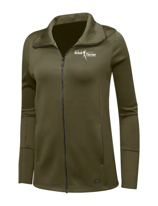 OGIO Olive Womens Endurance Modern Performance Full-Zip w/Sports Rehab Logo