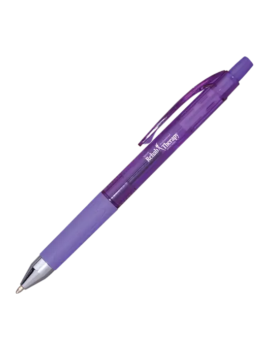 Translucent Purple Tint Pen - Purple Ink w/Sports Rehab Logo
