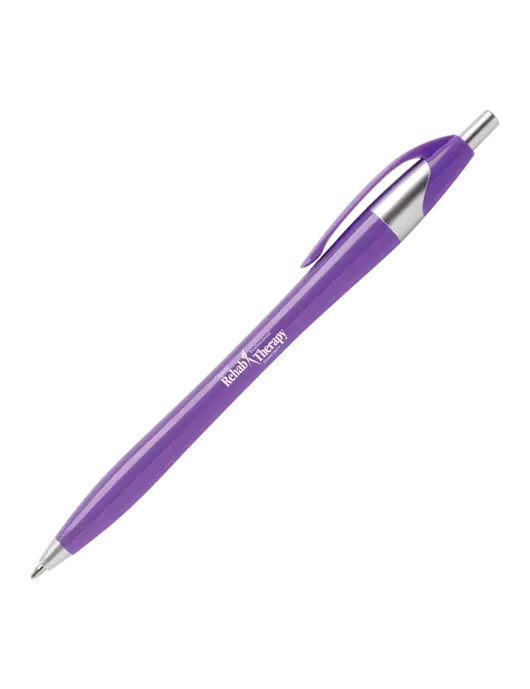 Novella Purple Platinum Pen - Blue Ink w/Sports Rehab Logo