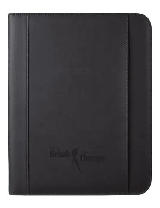 Leeman Black Tuscany Mobile Portfolio 10.23  x 13 w/Sports Rehab Logo
