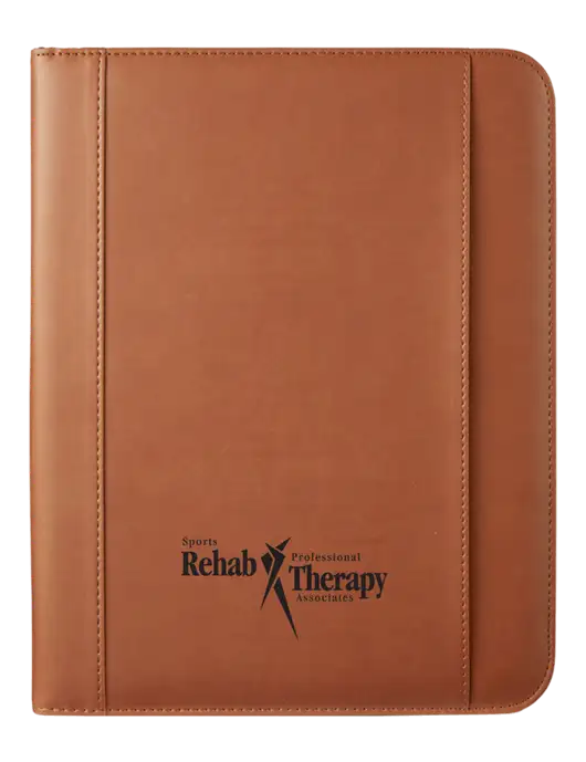 Leeman Light Brown Tuscany Mobile Portfolio 10.23  x 13 w/Sports Rehab Logo