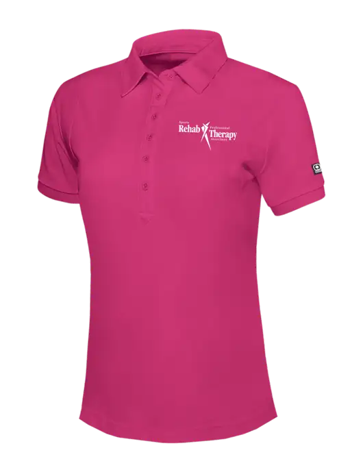 OGIO Womens Pink Jewel Polo w/Sports Rehab Logo