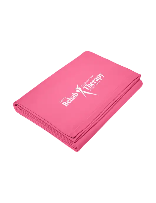 Core Fuschia Fleece Sweatshirt Blanket w/Sports Rehab Logo