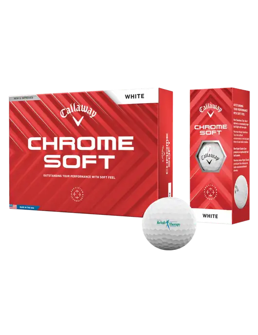 Callaway Chrome Soft Golf Balls 12/pk w/Sports Rehab Logo