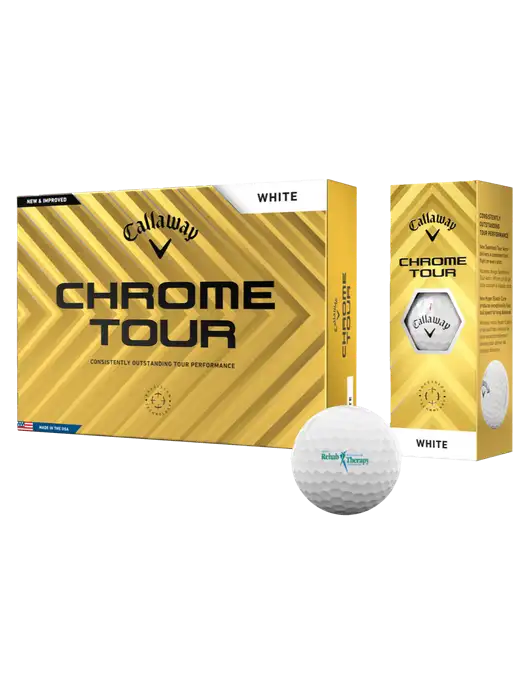 Callaway Chrome Tour Golf Balls 12/pkg w/Sports Rehab Logo