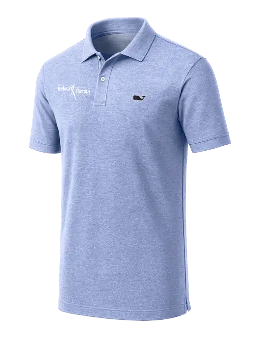 Vineyard Vines Edgartown Light Royal Pique Polo w/Sports Rehab Logo