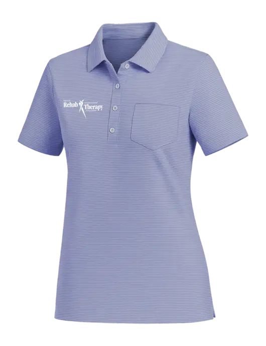 Vineyard Vines Womens Dark Slate Fanshell Polo  w/Sports Rehab Logo